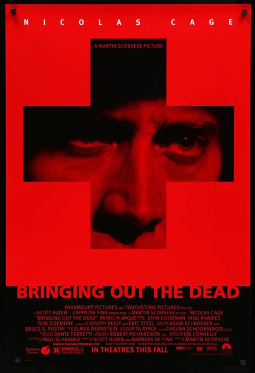 Poster for Martin Scorsese Film, Bringing Out The Dead