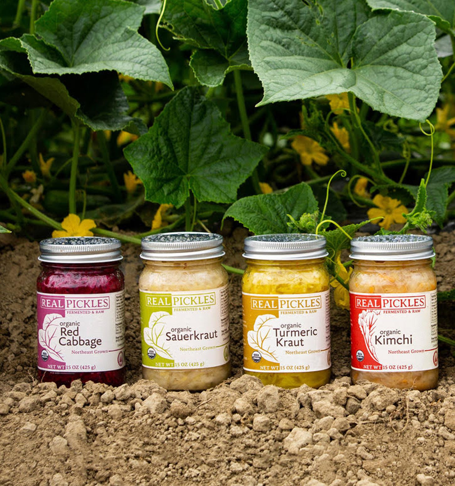 jars of Real Pickles products