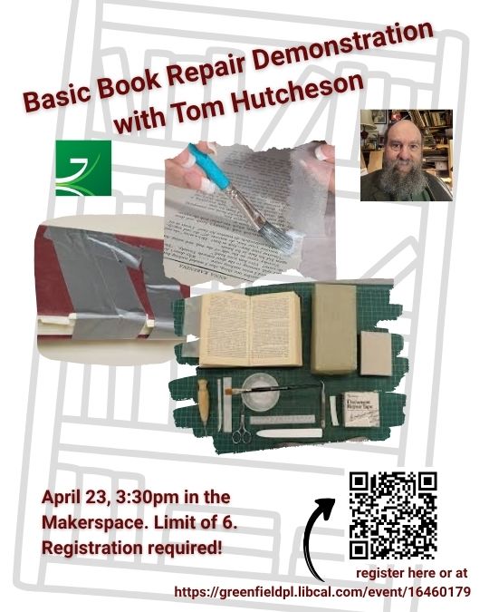 Basic Book Repair Demonstration with Tom Hutcheson (540 x 675 px)