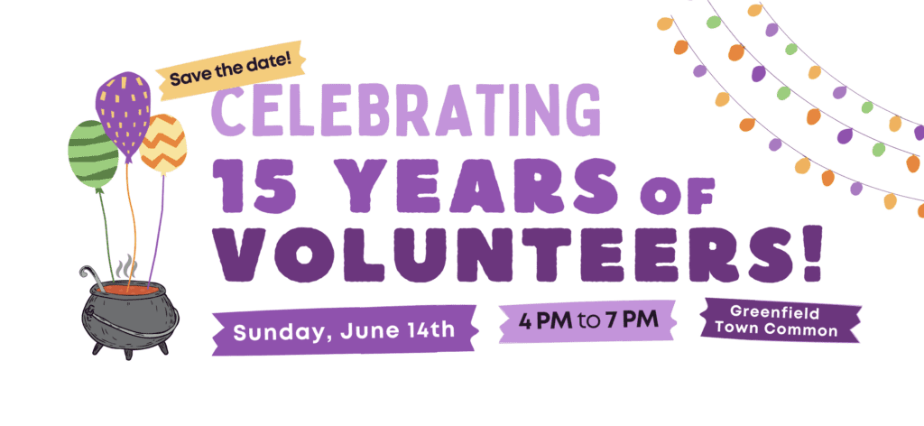 15 Years of Volunteers - Save the Date!