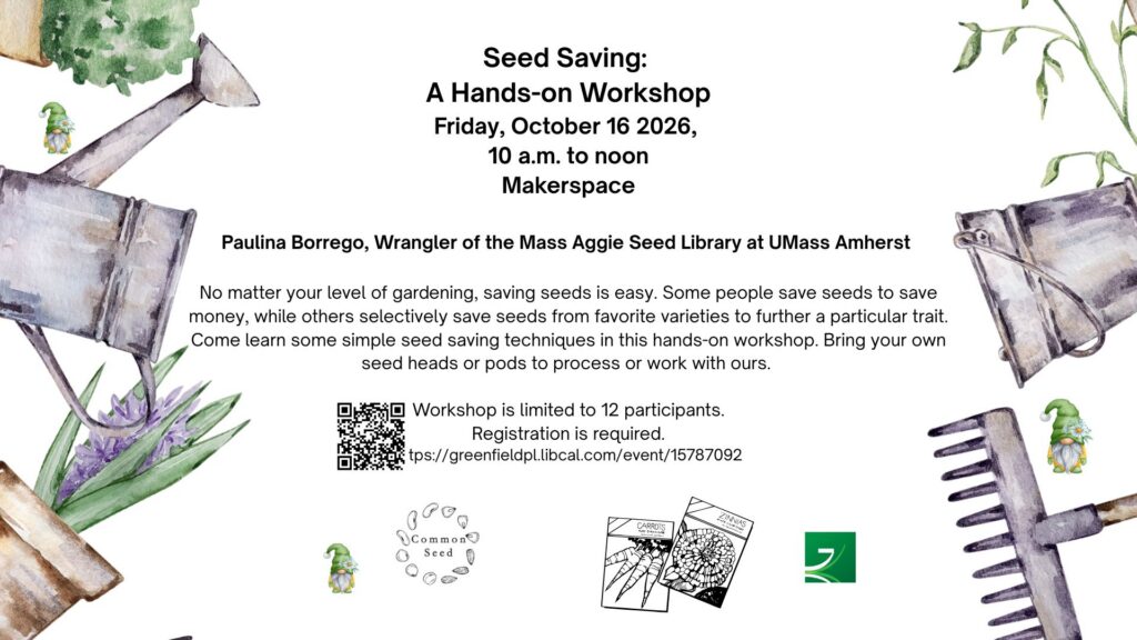 Seed Saving: A Hands-on Workshop