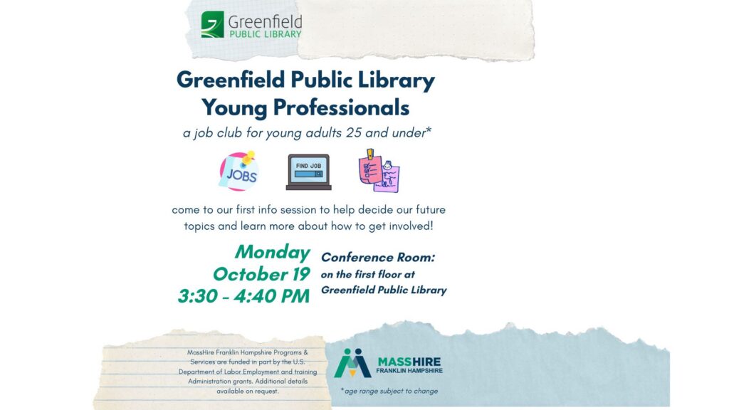 GPL Young Professionals: a job club for young adults 25 and under